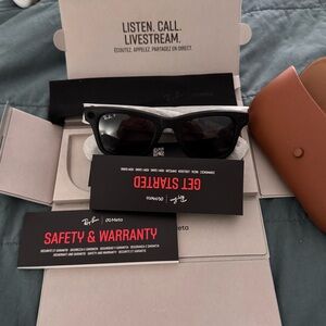 Ray-Ban Black Smart Sunglasses Matte Black